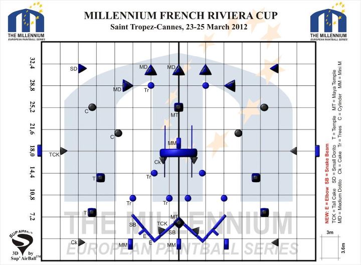 Paintball Field Layout Millennium Series, Event 1 St TropezCannes